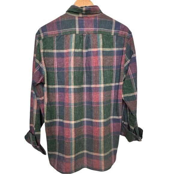 J. Crew Homespun Slim Fit Button Down Plaid Cotton Collared Shirt. Medium. - Picture 2 of 6